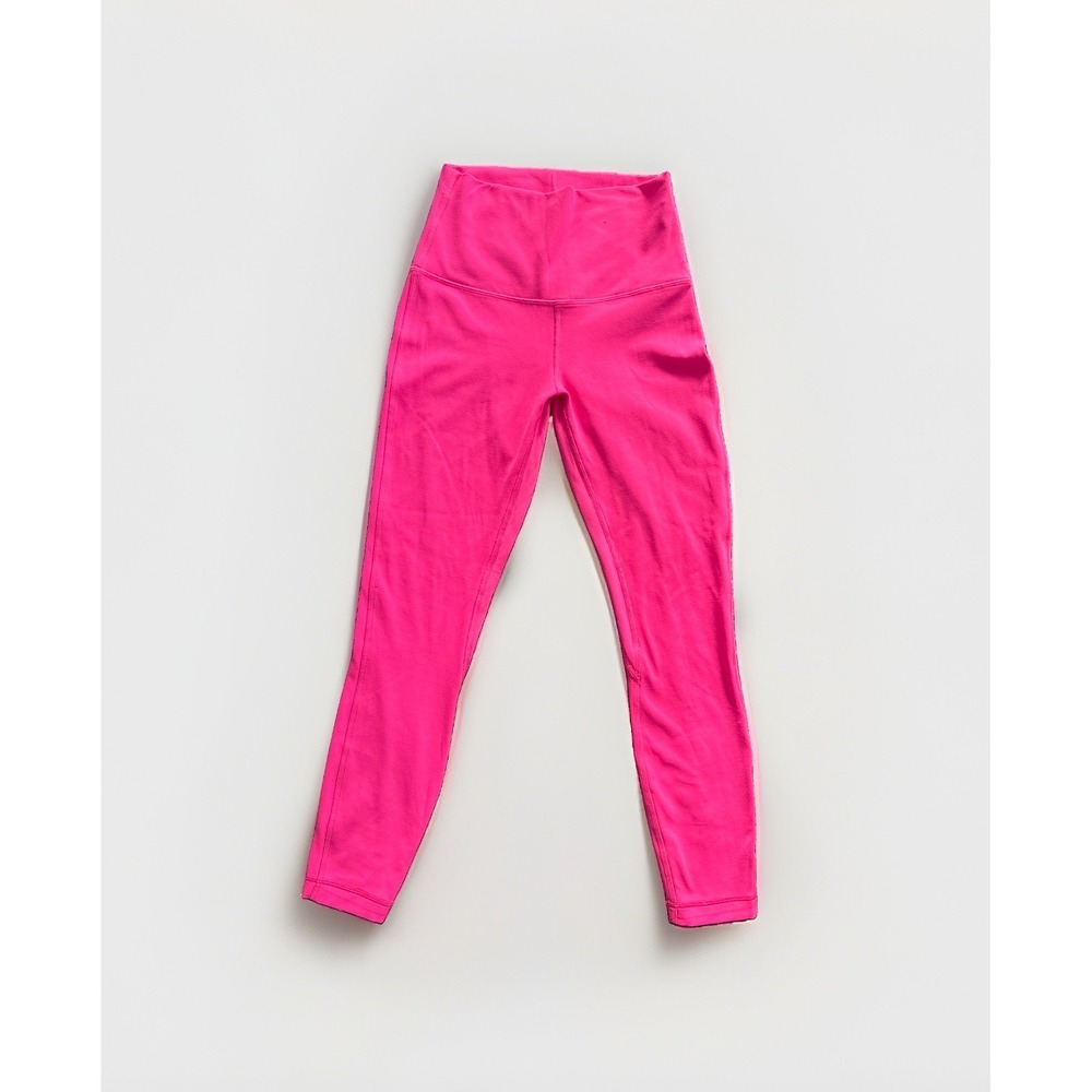 Lululemon Align High Rise 23" Double Lined, Sonic Pink Size 4